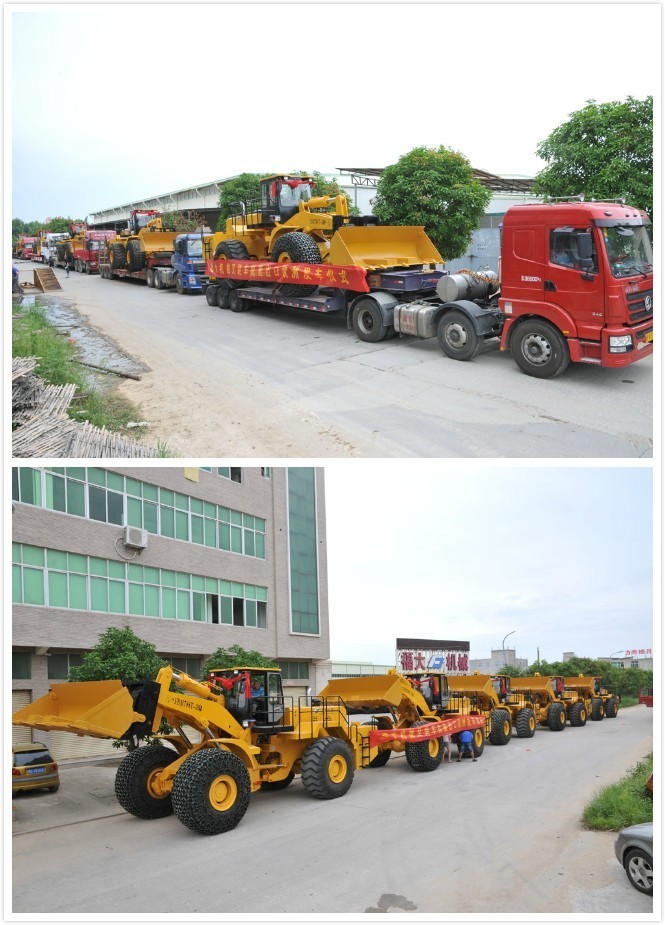福大機械叉裝車批量出口歐洲發(fā)車儀式